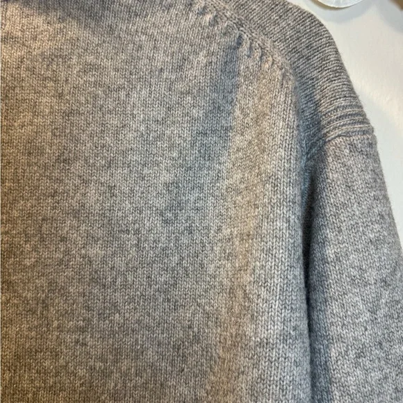 H&M Gray Ribbed Mock Neck Sweater - Picture 9 of 10